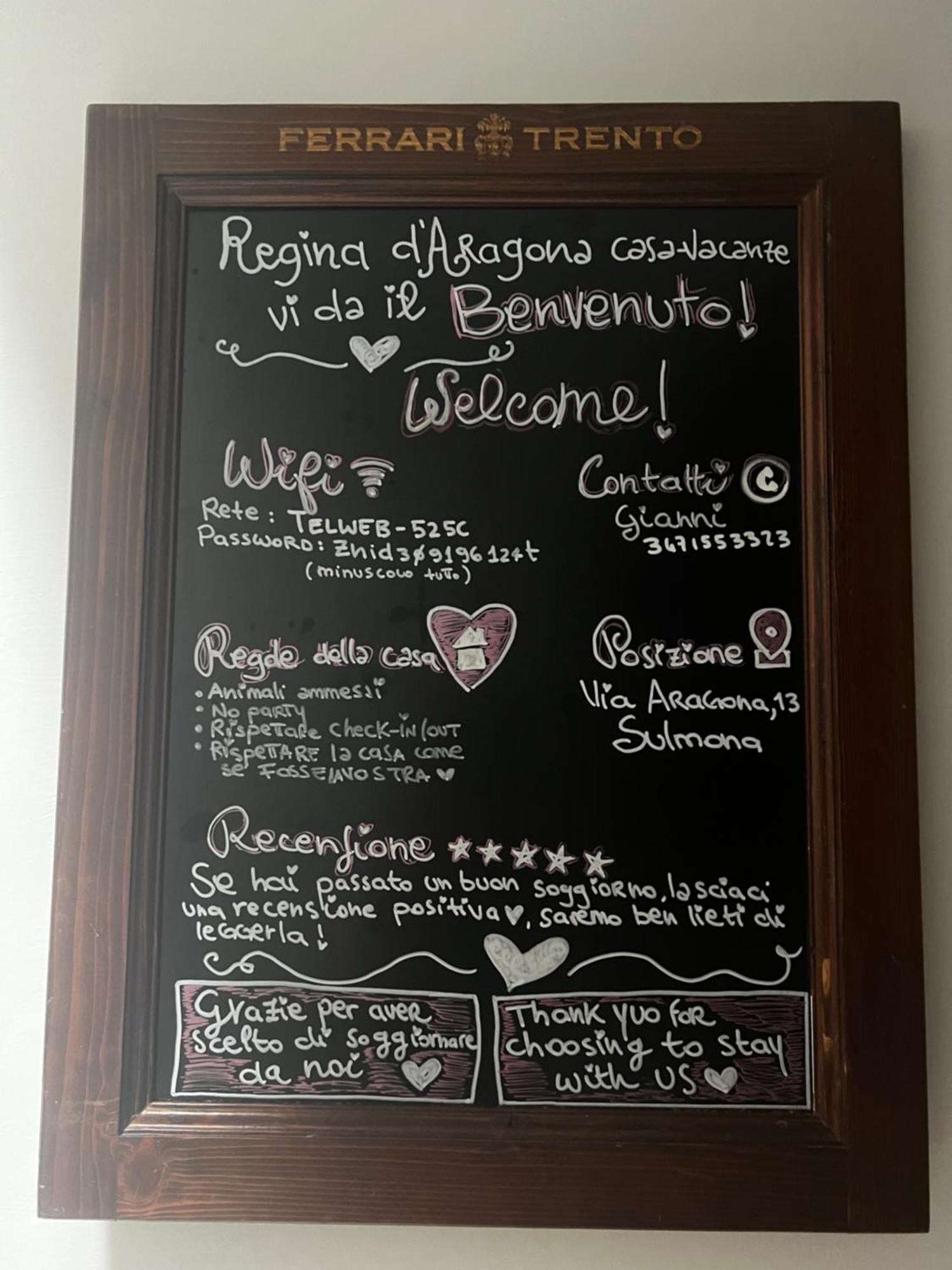 Regina D'Aragona Casa Vacanze Sulmona Dış mekan fotoğraf